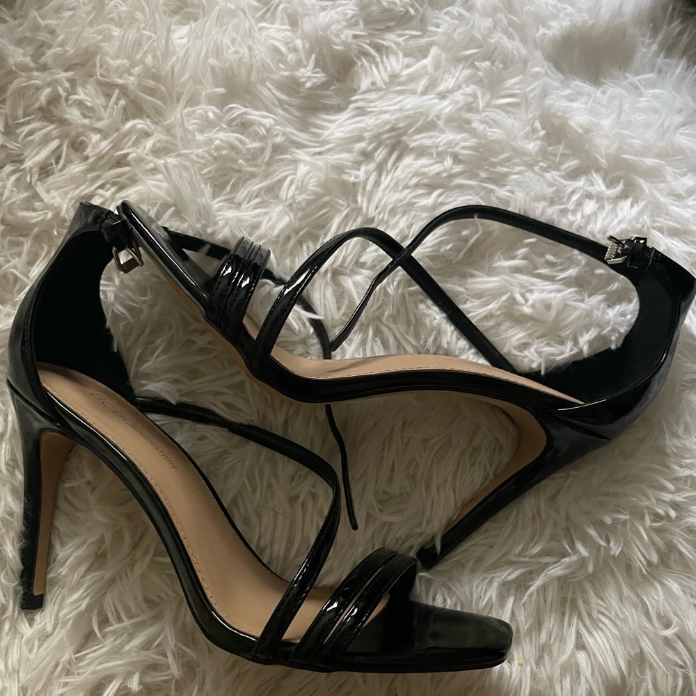 BCBG black stiletto heels